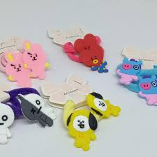 2pcs] KUNCIR DONUT BTS / IKAT RAMBUT DONAT BTS/ KARET / [2pcs] KUNCIR DONUT BTS / IKAT RAMBUT DONAT BTS BT21 / KARET RAMBUT KARAKTER KOREA