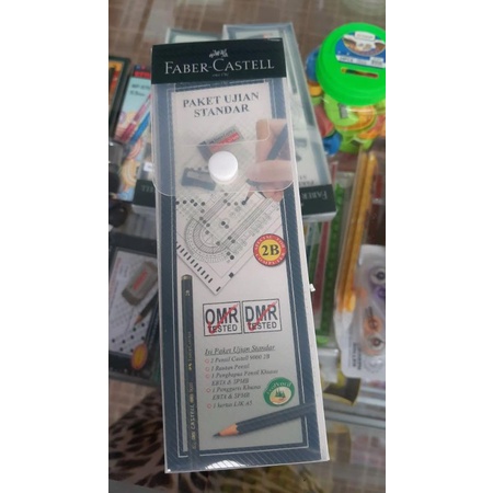 

1 Set Paket Ujian Standar Faber Castell ( Pensil 2B, Rautan , Penghapus , Penggaris , Kertas LJK )