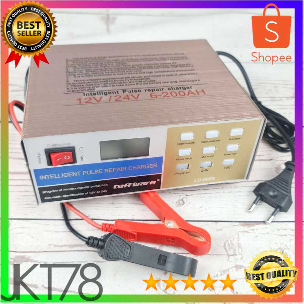 Taffware Charger Aki Mobil Lead Acid Battery 12V/24V 200AH - LD-002S