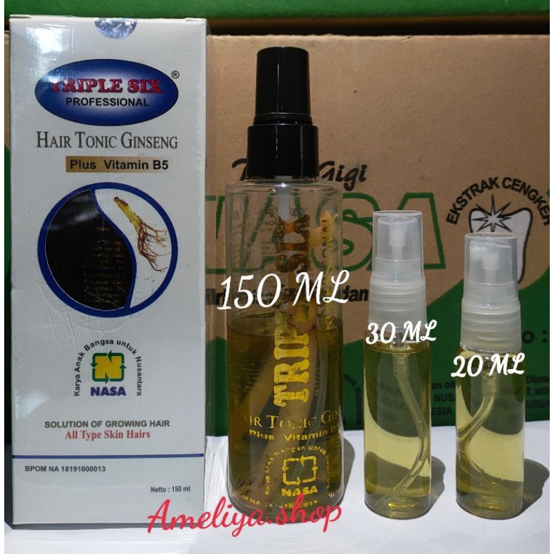 Triple Six Nasa, Penumbuh Rambut Nasa, Triple Six Hair Tonic Gingseng ...