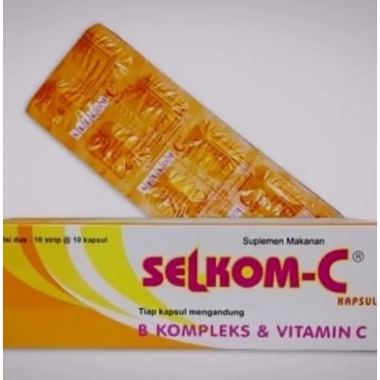 Vitamin c plus b komplek selcom c strip 10's