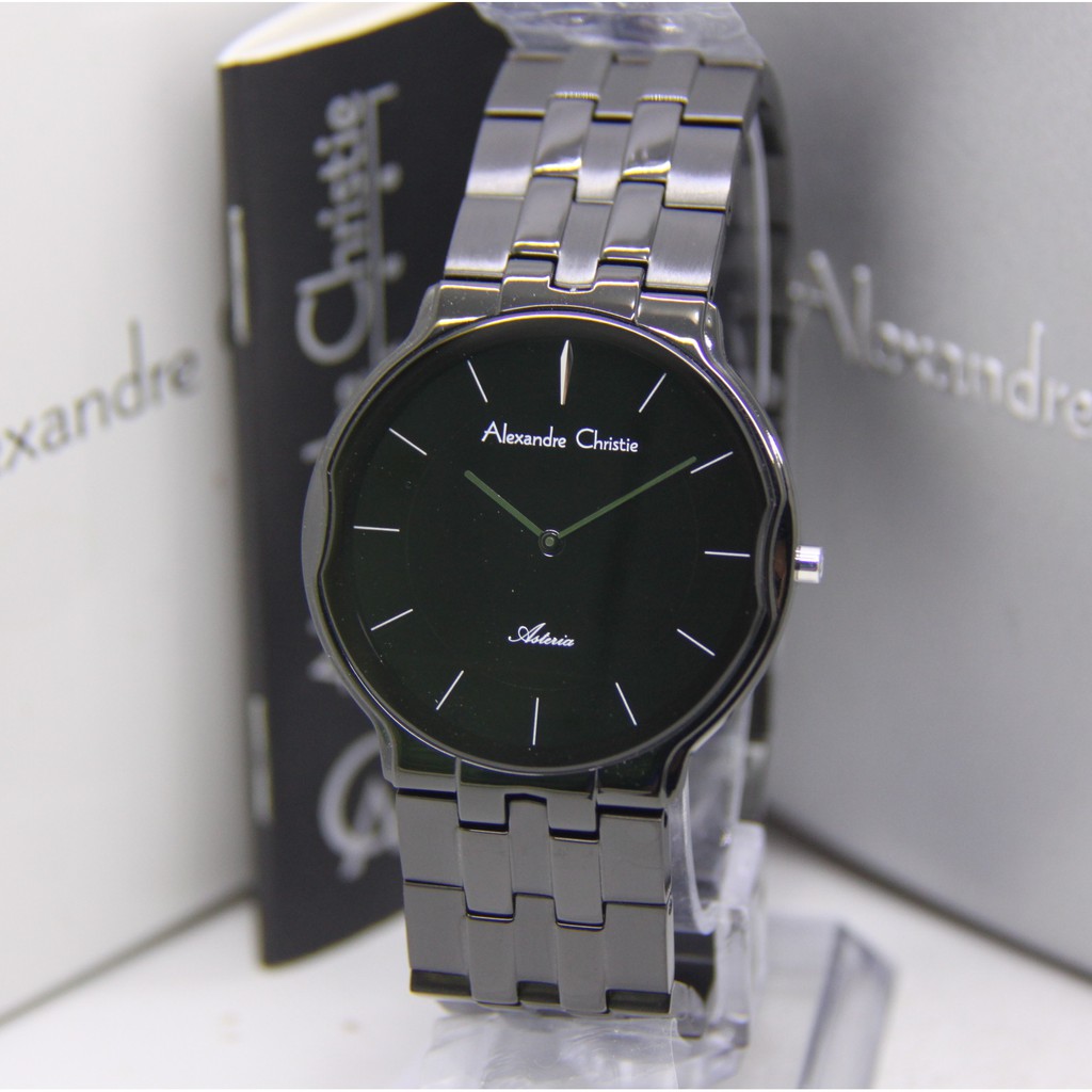 ALEXANDRE CHRISTIE 8616 PRIA BLACK AC8616 AC 8616 JAM TANGAN COWOK ARLOJI COWOK
