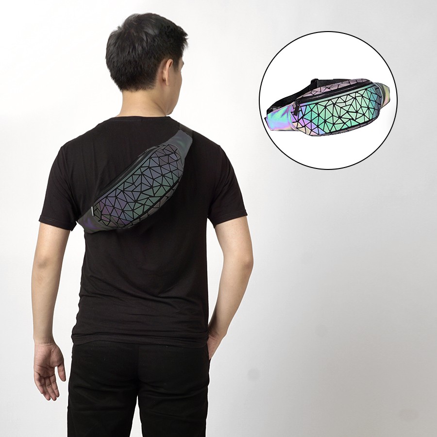 Tas Pinggang Selempang 3D Issey Miyake Hologram Waist Bag Tas Pinggang Selempang 3D Issey Miyake Hologram Waist Bag