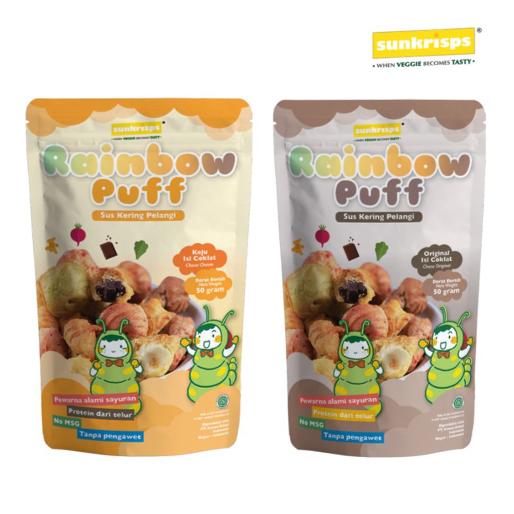 

SNACK RAINBOW PUFF SUNKRISPS 50G MAKANAN RINGAN BAYI