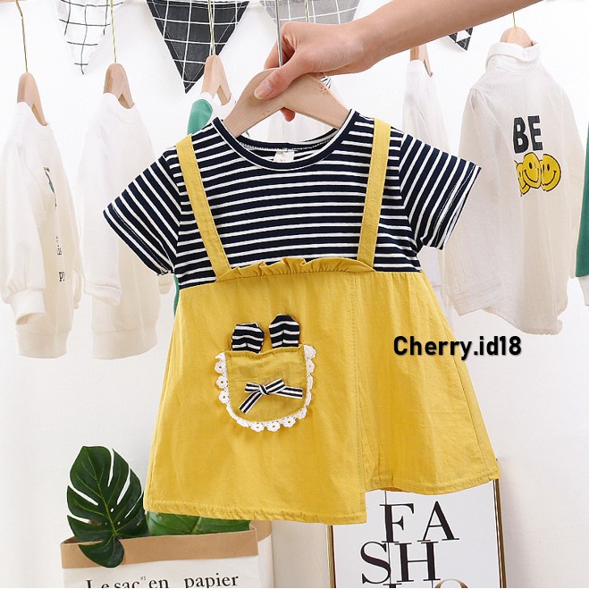 COD Dress Fashion Anak Perempuan / Dress Jumpsuit Anak Cewek / Dress Anak Perempuan D33