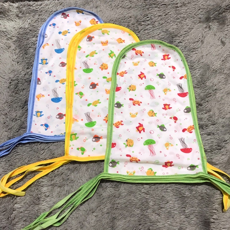 (isi 12pcs) Popok Kain Tali Bayi Single Tebal Motif Tabur