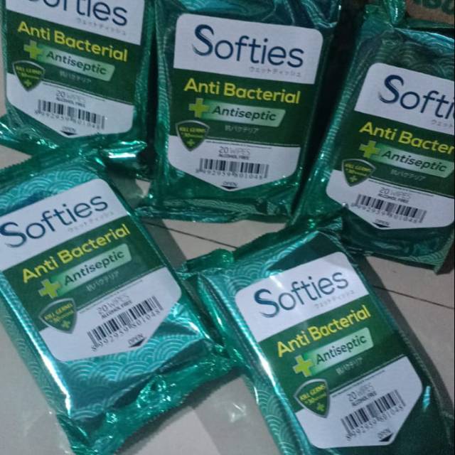 Tissue Basah Softies antivirus