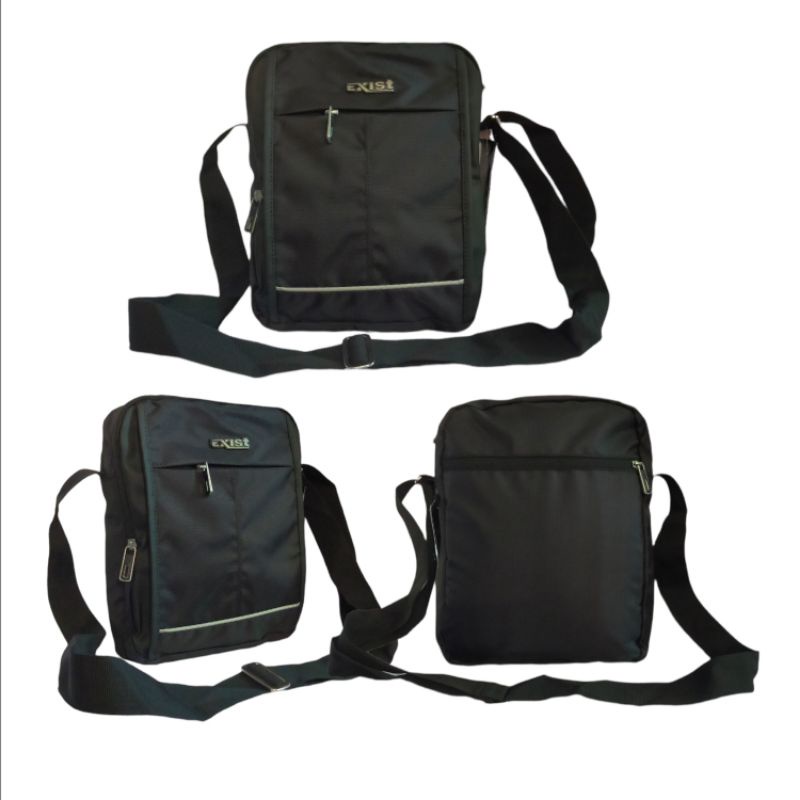 Tas Selempang - travel pouch ukuran 9 inch - EXIST 49216 - 49220 - 49222 original produk lokal berkualitas