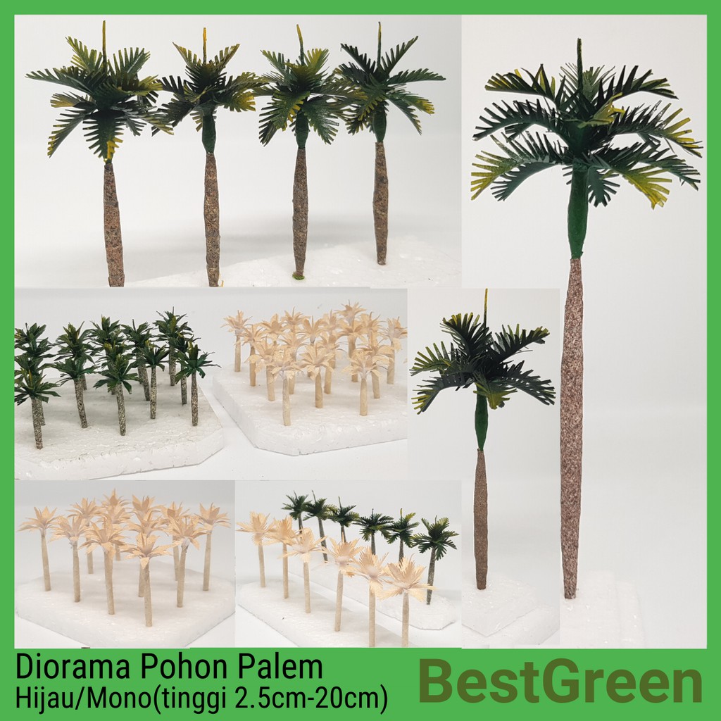 MINIATUR POHON MAKET PALM POHON DIORAMA ARSITEK
