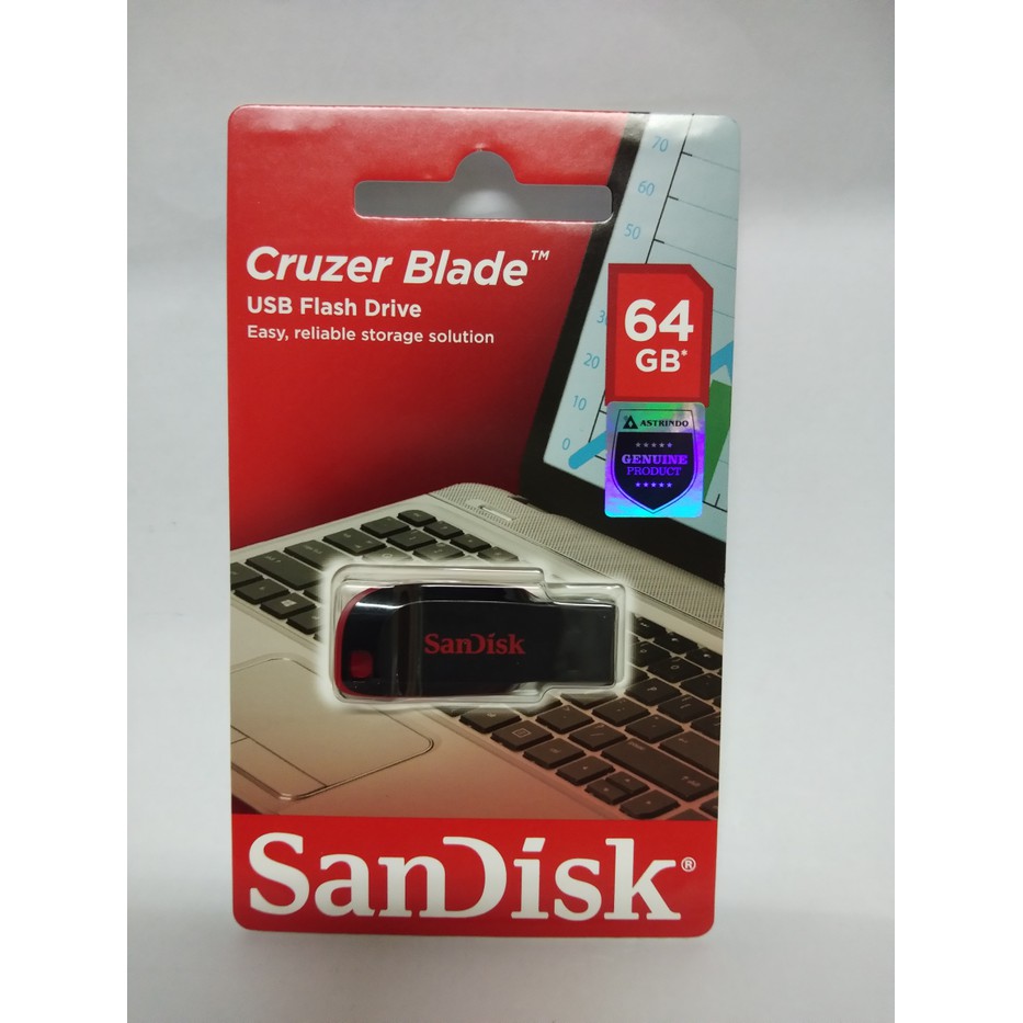 Sandisk Flashdisk 64GB Cruzer Blade CZ50