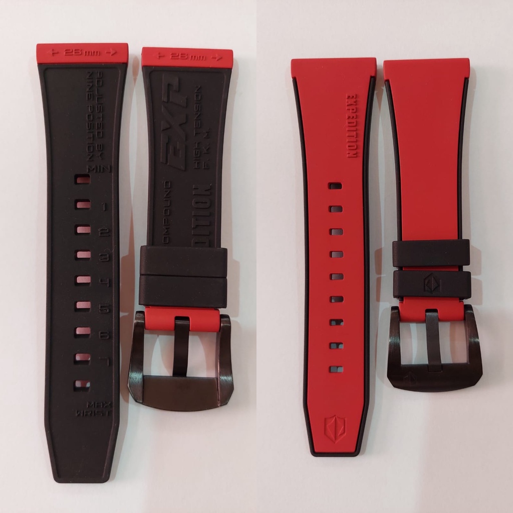 STRAP/TALI RUBBER JAM TANGAN EXPEDITION 6800 E6800 UKURAN 26MM ORIGINAL
