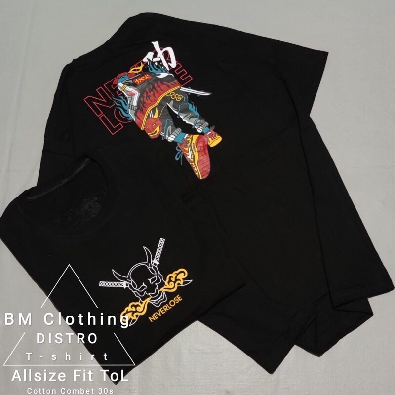 BAJU KAOS T SHIRT ATASAN DISTRO PRIA WANITA GAMBAR HIPHOP HIP HOP HIPSTER JEPANG JAPAN CINA HITAM XL