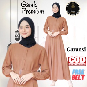 Baju Dress Muslim Gamis Wanita Remaja Dewasa Terbaru 2021 Syar i Syari Asdf Gaun Pesta Muslimah Prem