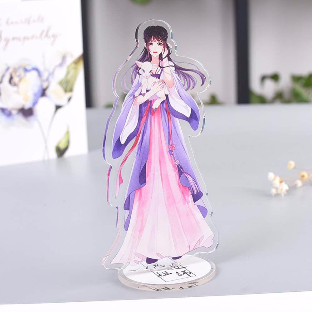 Quinton Mo Dao Zu Shi Kartun Anime Fashion Dekorasi Mainan Koleksi Model Wei Wuxian Desktop Standing Card Lan WangJi Figure Model Plat