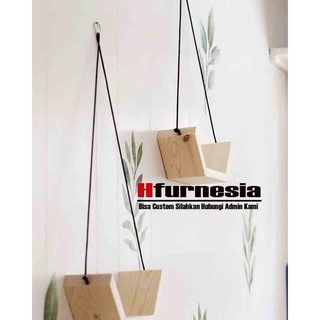  Rak  Gantung Pot  Bunga  Kayu Modern Minimalis Shopee  Indonesia