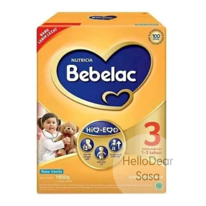 BebeLac 3 Vanilla Susu Formula 1-3 Tahun 1800gr