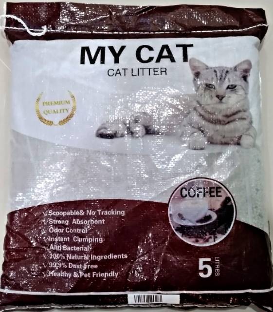 Pasir Gumpal MY CAT 5ltr / Pasir gumpal kucing / pasir wangi kucing