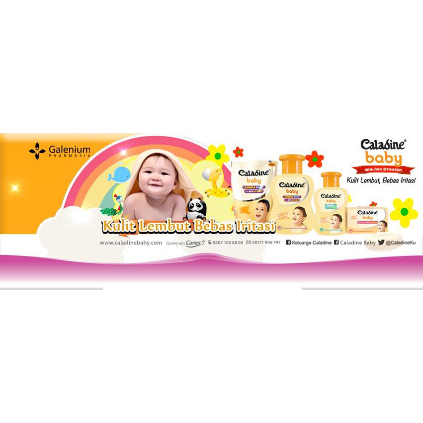 Sabun Cair CALADINE Baby LIQUID SOAP 200 ml - Anti Iritasi - BOTOL 200ml - Sabun Mandi Bayi