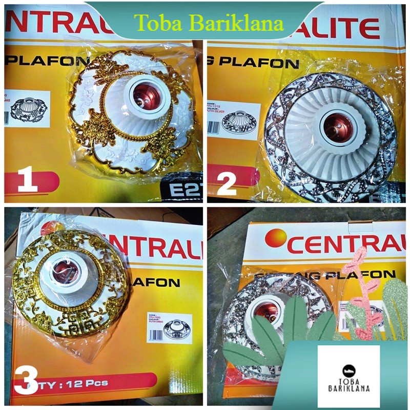 fiting hias plafon dudukan lampu gipsum e27