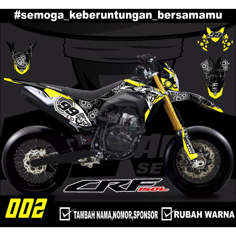 Sticker setiker stiker decal CRF 150 L- Fullbody-Dekal stiker CRF 150 L Trail Supermoto minimalis