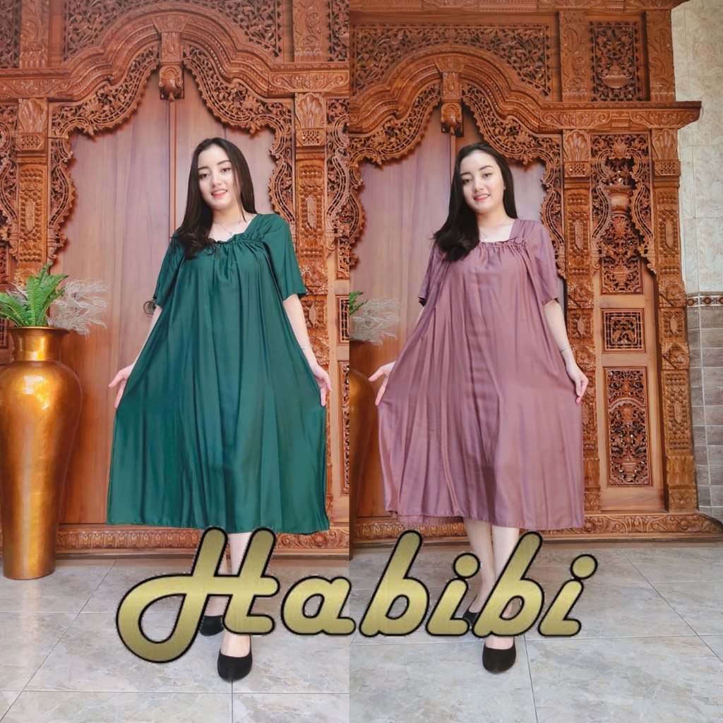 Daster Pendek Nadira Korea Polos Rayon Super Premium Motif Terbaru Busui Limited Casual Bahan Adem D