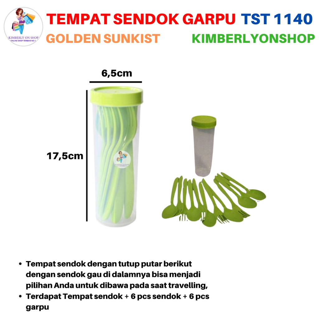 Tempat Penyimpanan Sendok Dan Garpu 12pcs TST 1140 Golden Sunkist