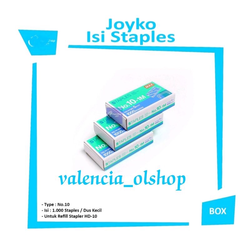 

isi Staples No.10 Joyko / Isi Staples Joyko No.10