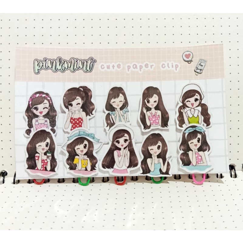 

PAPERCLIP KLIP KERTAS BUKU TEMA PRETTY GIRL PART.3