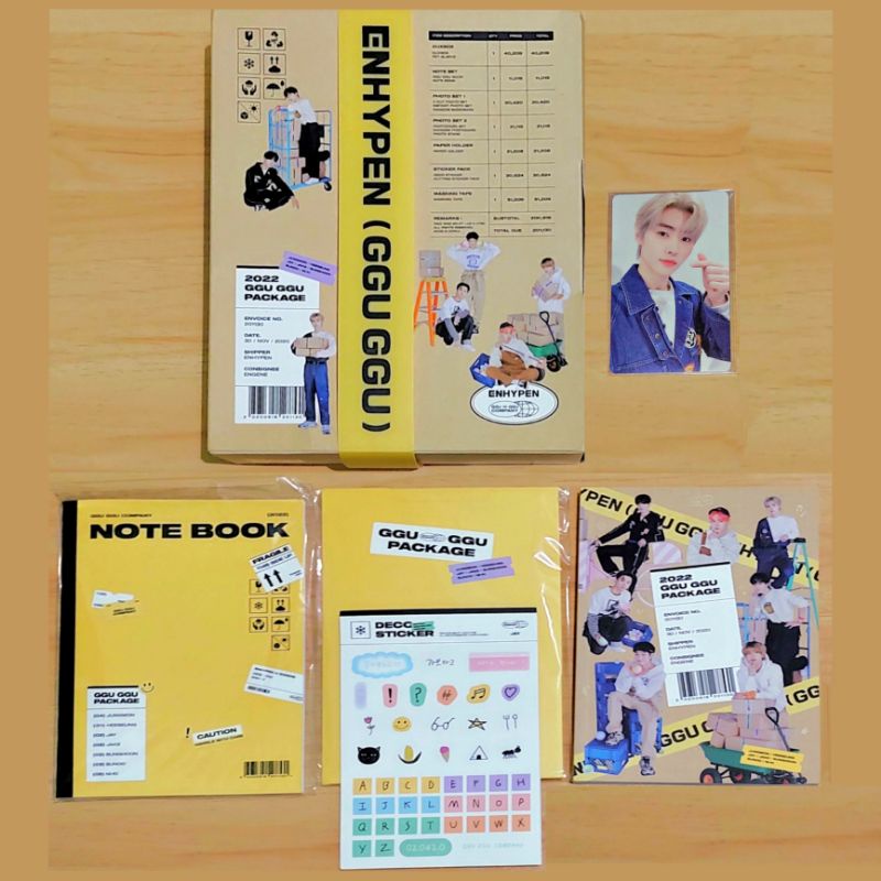 [CEK DESKRIPSI] ENHYPEN GGUGGU PACKAGE 2022 | RPC SUNGHOON BOX NOTEBOOK GGU GGU BOOK PAPER HOLDER DE