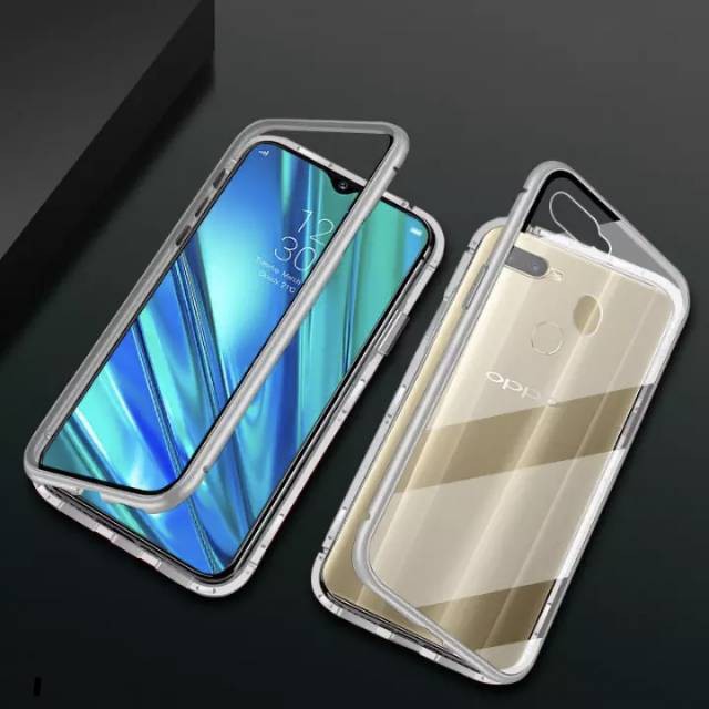 Case Magnetic Glass Transparant For OPPO A12 NEW 2020