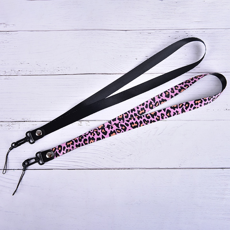 (E2id &amp; &gt; Tali Lanyard Leher Motif Leopard Untuk Handphone Universal