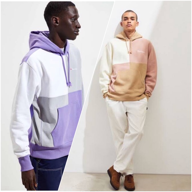 CHAMPION UO EXCLUSIVE COLORBLOCK HOODIE