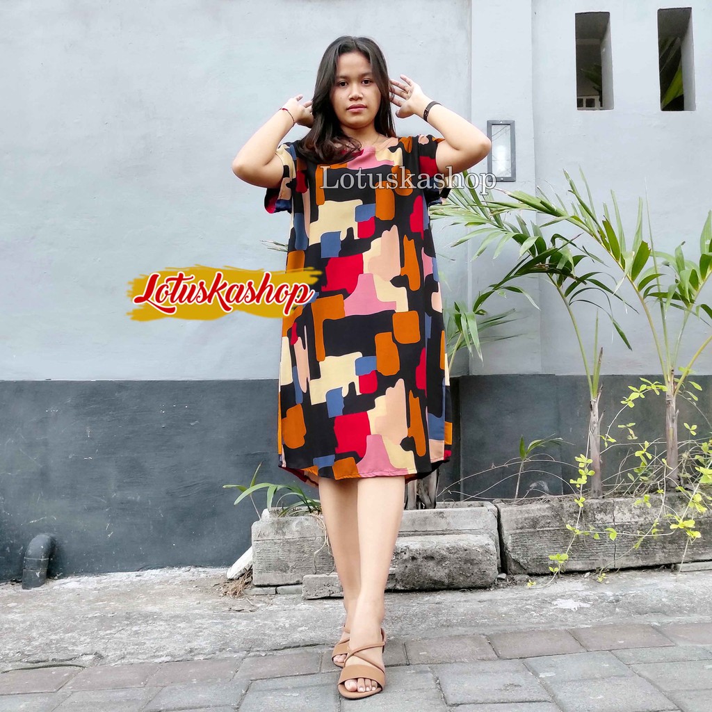 Daster Bali Daisy-Camo Hitam