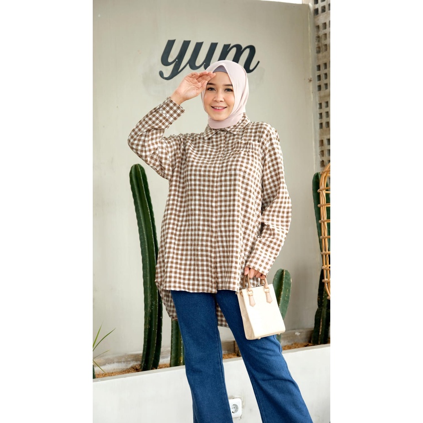 SQUIREL SHIRT / TOP / KEMEJA / ATASAN WANITA / ATASAN KERJA