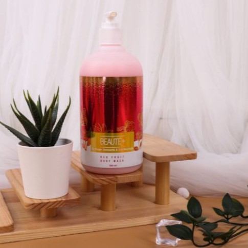 BODY WASH RED FRUIT/BUAH MERAH by ROGER DANUARTA & CUT MEYRISKA (500 ml) | BEAUTE PLUS BEAUTE+