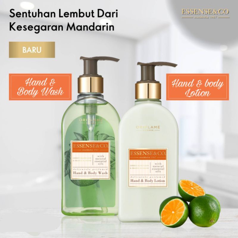 Essense&amp;Co. Green Mandarin &amp; Orange Blossom Hand &amp; Body Lotion / Body Wash