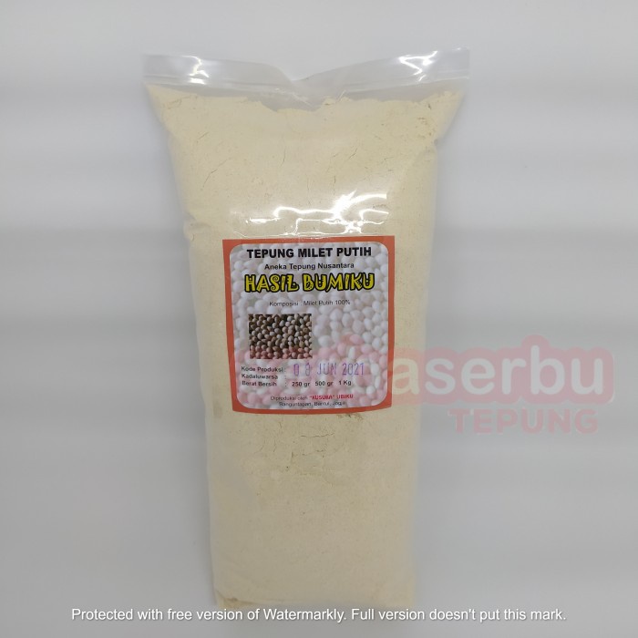 

NEW Tepung Milet Putih Kemasan 1 Kg (Sudah Dinkes PIRT & LPPOM MUI)
