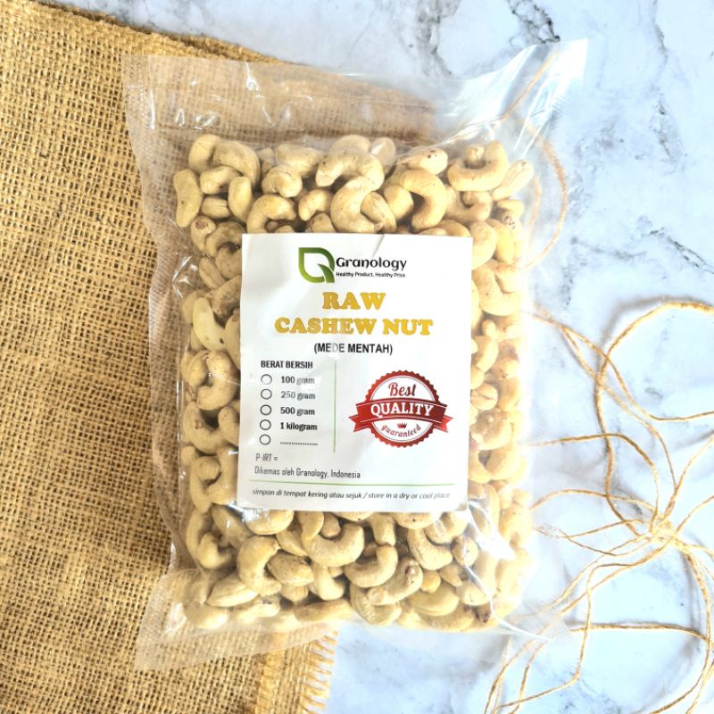 Kacang Mede Mentah / Raw Cashew Nut (500 gram) by Granology