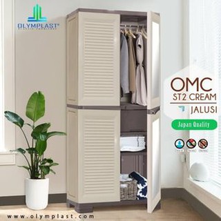  Lemari  Plastik  Olymplast  Kaca OMC ST2 Shopee Indonesia