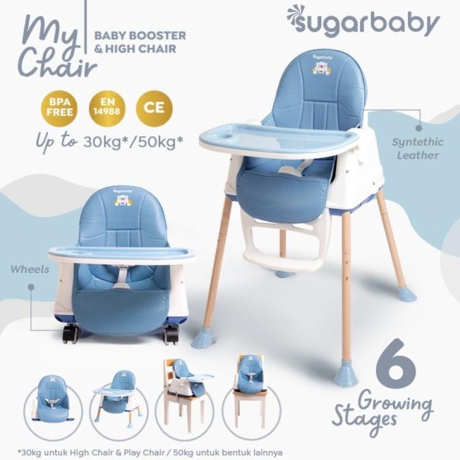 Sugar Baby My Chair (Baby Booster & High Chair) : 6 Growing Stages