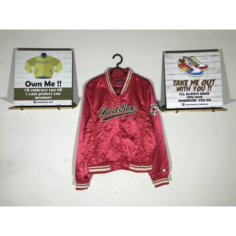 varsity mlb redsox cewek merah red second bekas