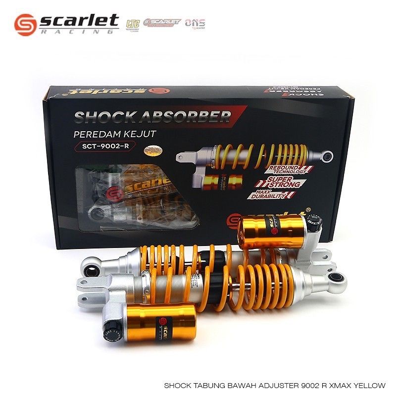 Shockbreaker Tabung Bawah Scarlet Original Nmax 335mm Shock Nmax Tabung Bawah Scarlet