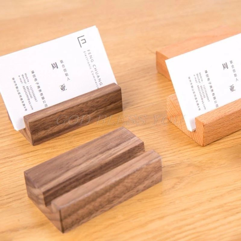 

Meja Kayu Foto Stand Kartu Nama: Oblique Pesawat Meja Rak Display