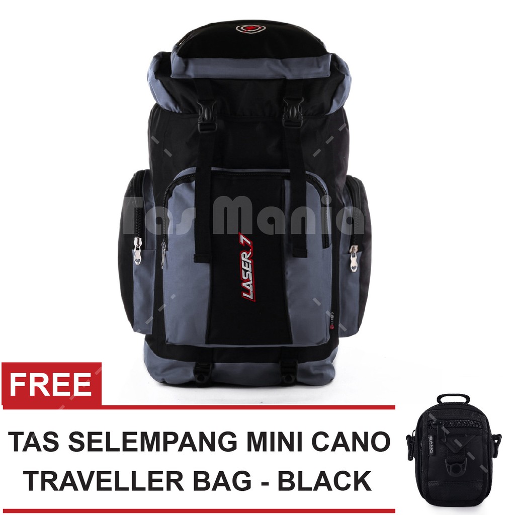 RTM - Laser7 - Himalaya Mountaineering Backpack  + Tas Selempang Mini Cano Bomber