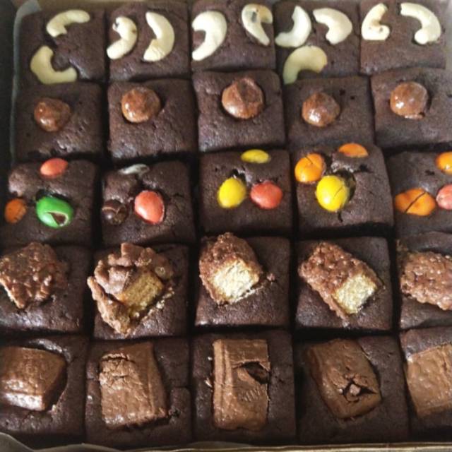 

Brownis panggang sekat 5 sekat 25 pcs