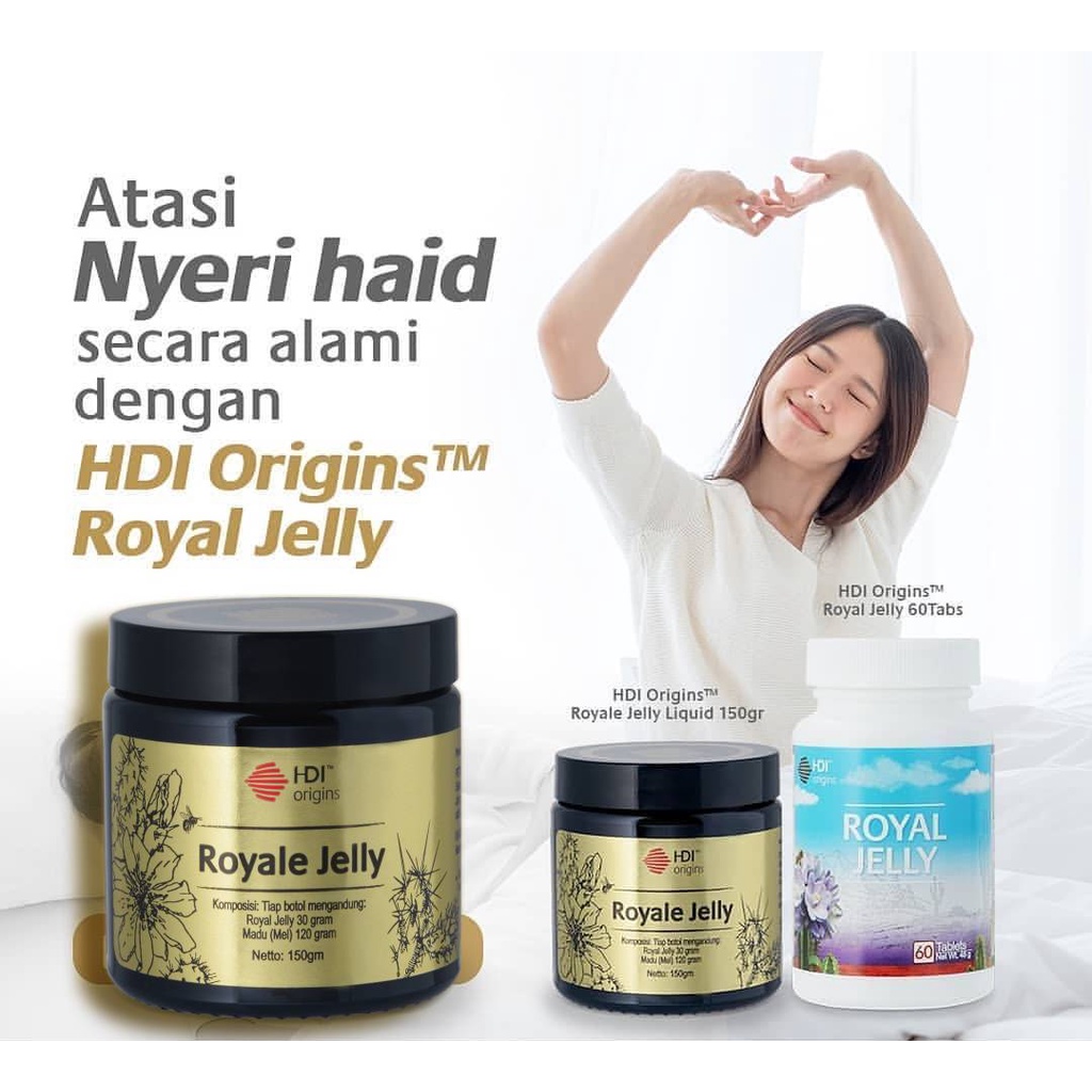 ROYALE JELLY HDI LIQUID 150Gr DAN TABLET 60 Tablet KESUBURAN PRIA - WANITA