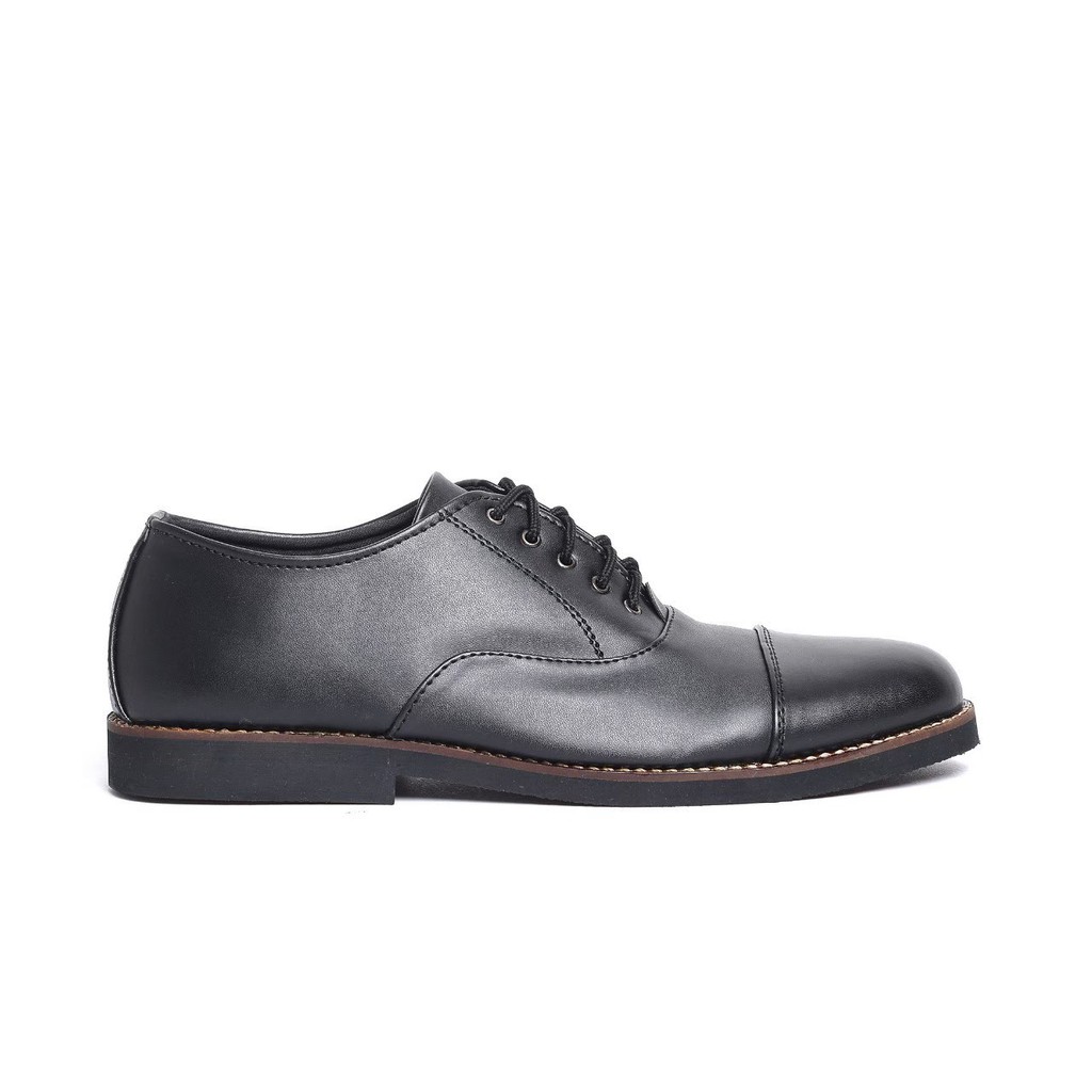 OXFORD BLACK - Sepatu Pantofel Pria Pantofel Hitam Pria Sepatu Pantopel Fantofel Kasual Formal Kerja