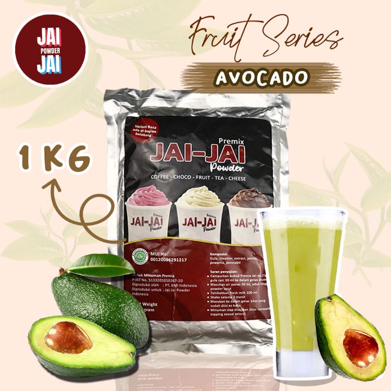 

Bubuk Minuman 1kg - Avocado - Jai Jai Powder