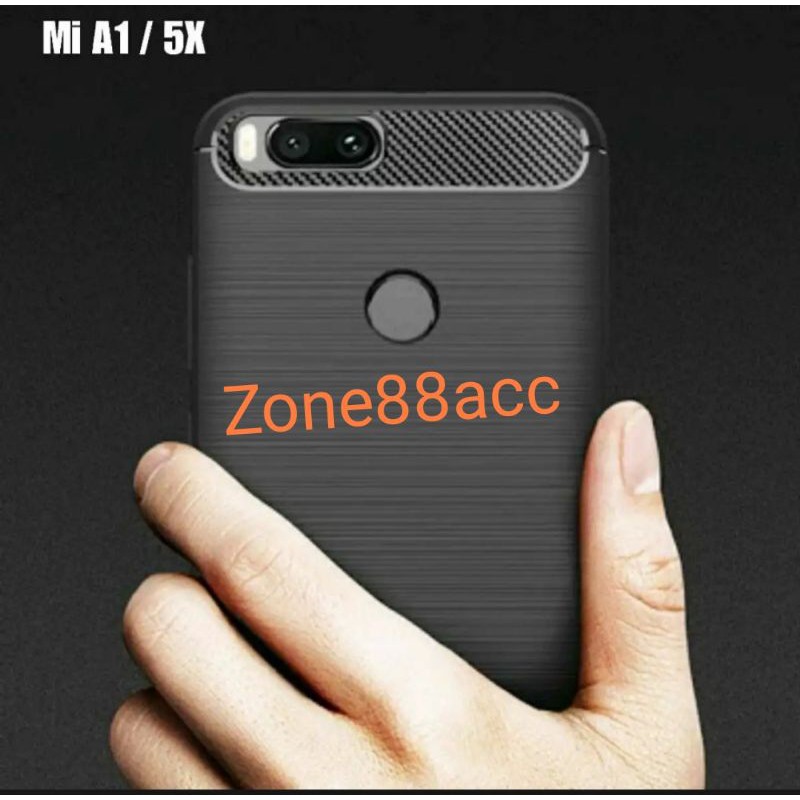 Silicon Case XIAOMI 5X Mi A1 Softcase iPAKY Carbon Casing Cover TPU