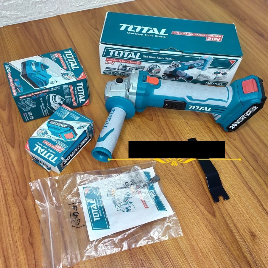 mesin gerinda baterai SET cordless angle grinder TOTAL